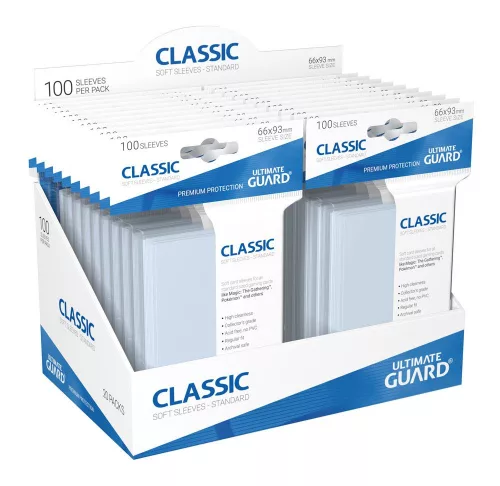 Ultimate Guard Classic Soft Sleeves Standard Size Transparent (100)