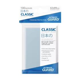   Ultimate Guard Classic Soft Sleeves Japanese Size Transparent (100)