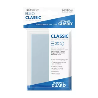   Ultimate Guard Classic Soft Sleeves Japanese Size Transparent (100)