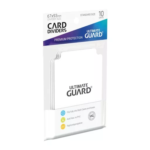 Ultimate Guard Card Dividers Standard Size White (10)