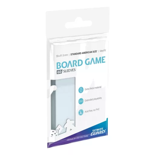 Ultimate Guard Premium Soft Sleeves for Board Game Cards Standard American (60)