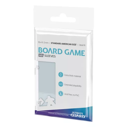 Ultimate Guard Premium Soft Sleeves for Board Game Cards Standard American (60)