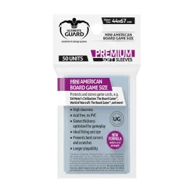   Ultimate Guard Premium Soft Sleeves for Board Game Cards Mini American (50)