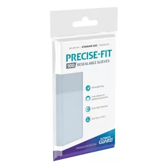   Ultimate Guard Precise-Fit Sleeves Resealable Standard Size Transparent (100)