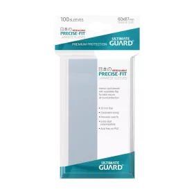   Ultimate Guard Precise-Fit Sleeves Resealable Japanese Size Transparent (100)