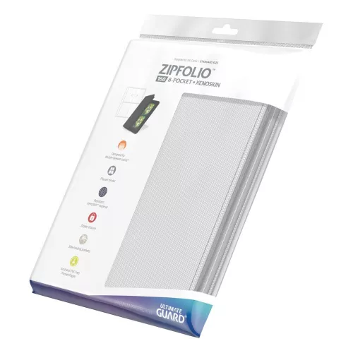 Ultimate Guard Zipfolio 160 - 8-Pocket XenoSkin White