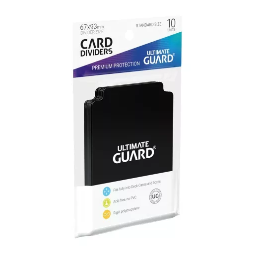 Ultimate Guard Card Dividers Standard Size Black (10)
