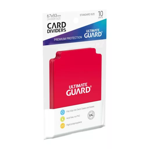 Ultimate Guard Card Dividers Standard Size Red (10)