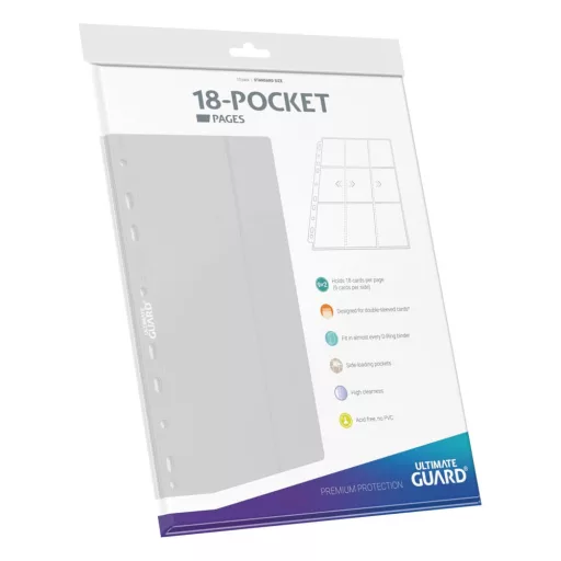 Ultimate Guard 18-Pocket Pages Side-Loading White (10)