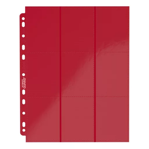 Ultimate Guard 18-Pocket Pages Side-Loading Red (10)