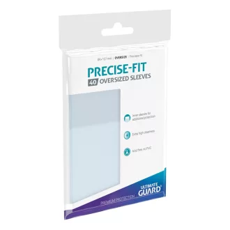   Ultimate Guard Precise-Fit Sleeves Oversized Transparent (40)