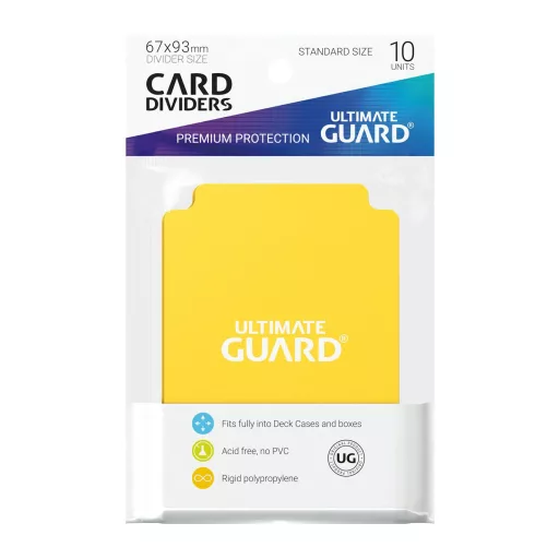Ultimate Guard Card Dividers Standard Size Yellow (10)