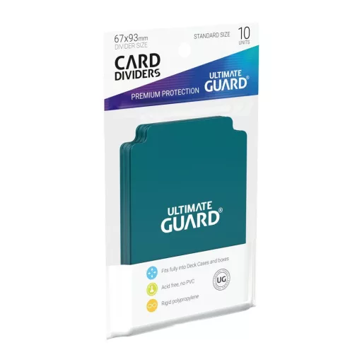 Ultimate Guard Card Dividers Standard Size Petrol Blue (10)