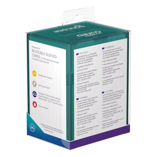 Ultimate Guard Boulder Deck Case 80+ Standard Size Malachite