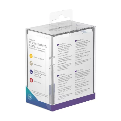 Ultimate Guard Boulder Deck Case 60+ Standard Size Clear