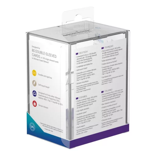 Ultimate Guard Boulder Deck Case 80+ Standard Size Clear