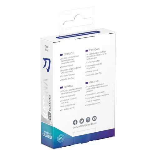 Ultimate Guard Katana Sleeves Japanese Size Blue (60)