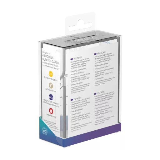 Ultimate Guard Boulder Deck Case 40+ Standard Size Clear