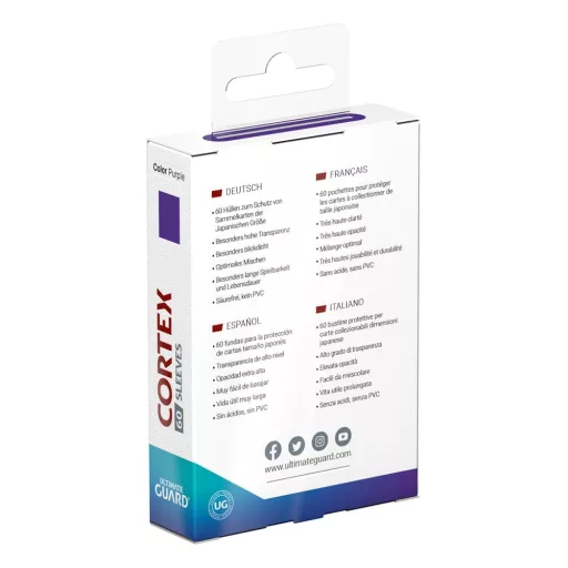 Ultimate Guard Cortex Sleeves Japanese Size Purple (60)