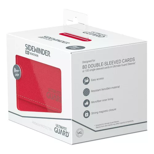 Ultimate Guard Sidewinder 80+ XenoSkin Monocolor Red