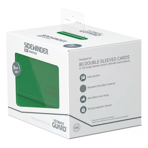 Ultimate Guard Sidewinder 80+ XenoSkin Monocolor Green