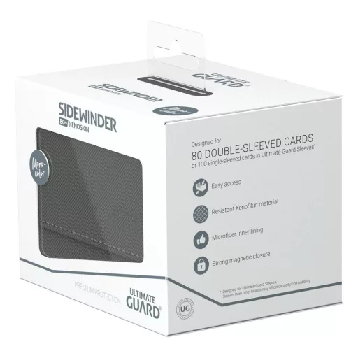 Ultimate Guard Sidewinder 80+ XenoSkin Monocolor Grey