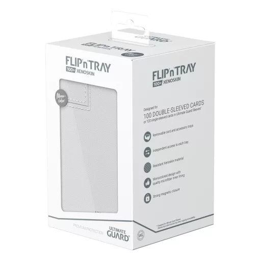 Ultimate Guard Flip'n'Tray 100+ XenoSkin Monocolor White