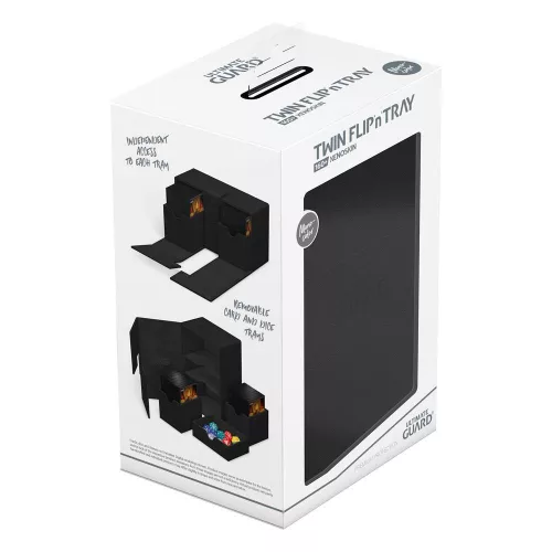 Ultimate Guard Twin Flip'n'Tray 160+ XenoSkin Monocolor Black