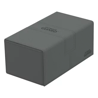   Ultimate Guard Twin Flip'n'Tray 200+ XenoSkin Monocolor Grey