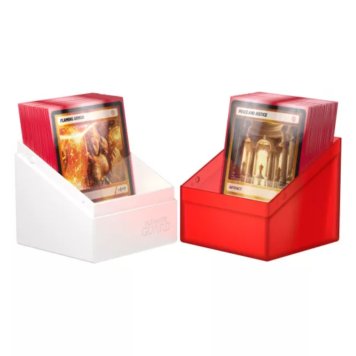 Ultimate Guard Boulder Deck Case 100+ SYNERGY Red/White