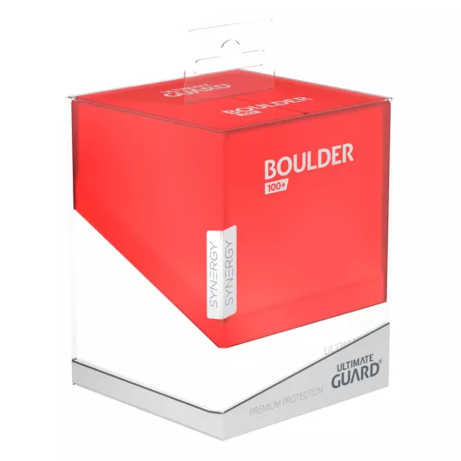 Ultimate Guard Boulder Deck Case 100+ SYNERGY Red/White