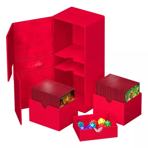 Ultimate Guard Twin Flip'n'Tray 266+ Xenoskin Red