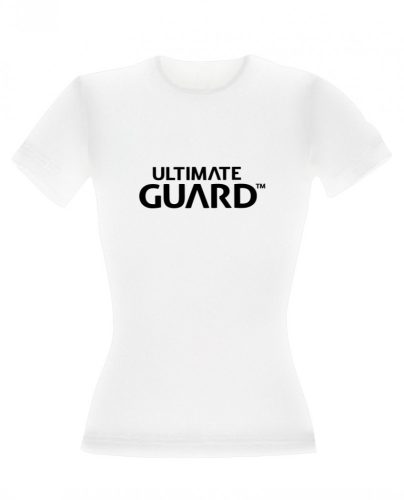 Ultimate Guard Ladies T-Shirt Wordmark White Size L