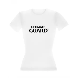 Ultimate Guard Ladies T-Shirt Wordmark White Size S