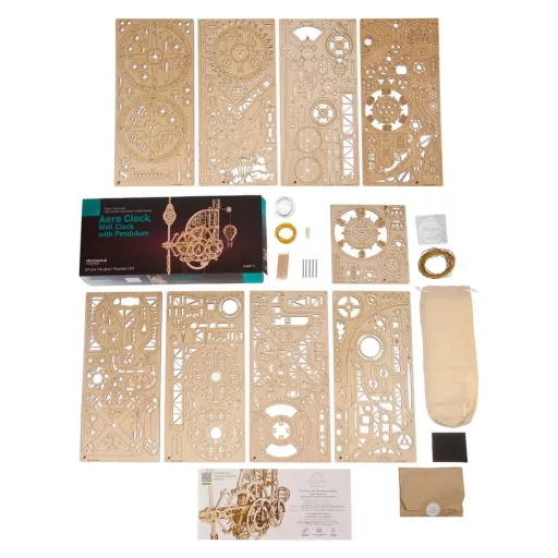 Ugears 3D Wooden Puzzle Aero Clock