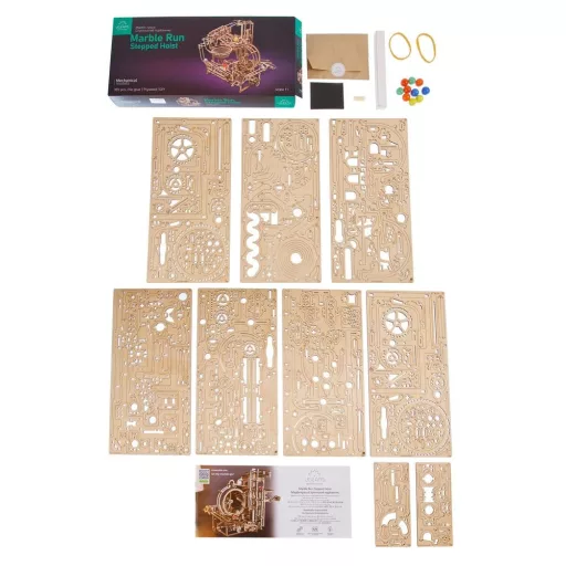 Ugears 3D Wooden Puzzle Marble Run Stepped Hoist