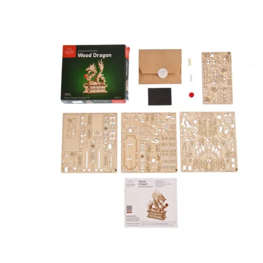 Ugears 3D Wooden Puzzle Wood Dragon