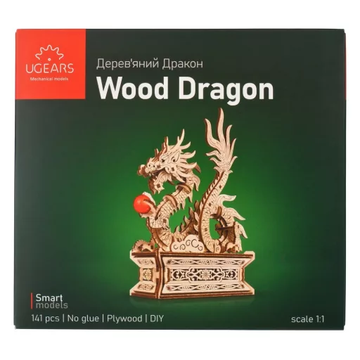 Ugears 3D Wooden Puzzle Wood Dragon