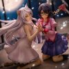 Nekomonogatari Monogatari Series PVC Szobor Tsubasa Hanekawa Set (re-run) 19 cm