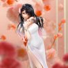 Original Illustration PVC Szobor Mai Okuma illustration Healing-type white chinese dress lady 26 cm