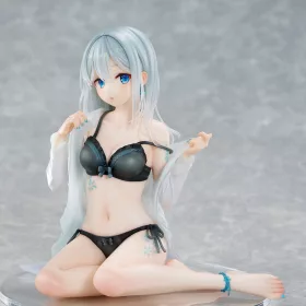   Original Character PVC Szobor 1/7 Silver-Haired Girl Sky Blue Morning Special Outfit Ver. by Fuumi Illustration 16 cm