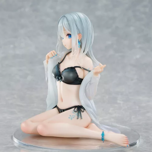Original Character PVC Szobor 1/7 Silver-Haired Girl Sky Blue Morning Special Outfit Ver. by Fuumi Illustration 16 cm
