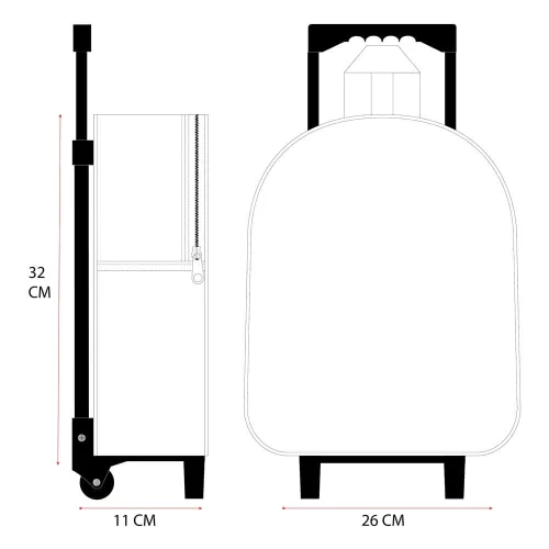 Lilo & Stitch Trolley Backpack 3D Great Escapes 32 cm