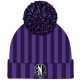 Wednesday Pom-Pom Beanie Nevermore Logo