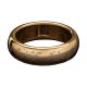 Lord of the Rings Tungsten Ring The One Ring (gold plated) Size 7