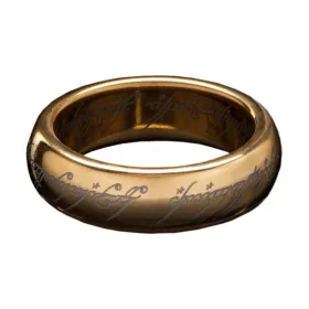   Lord of the Rings Tungsten Ring The One Ring (gold plated) Size 8