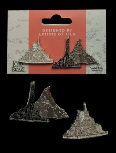 Lord of the Rings Collectors Kitűzők 2-Pack Minas Tirith & Mt. Doom