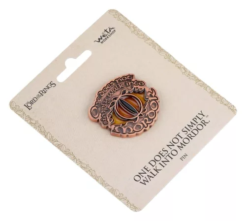 Lord of the Rings Collectors Pin One Does Not Simply Walk Into Mordor 4 cm