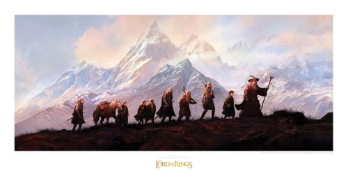 Lord of the Rings Kép The Fellowship of the Ring: 20th Anniversary 59 x 30 cm