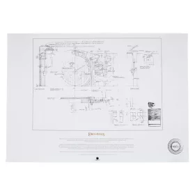   Lord of the Rings Blueprint Art Print The Grey Havens 59 x 42 cm